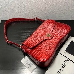 Brahmin Nerida EMBRACE OMBRE MELBOURNE Leather Shoulder Bag W/Eye